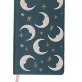 Celestial Bookcloth Journal A5 - Teal Moon