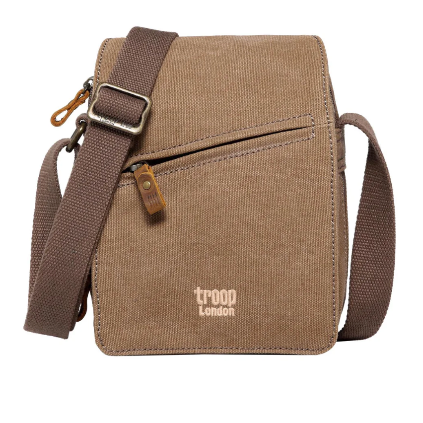 Classic Small Zip Front Cross Body Bag