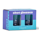 Shot Glasses s/2 - Two Tone Blue