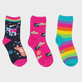 Space Cats Kids Crew Socks Pack of 3