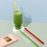 Reusable Glass Smoothie Straws