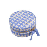 Round Jewellery Case - Hounds Periwinkle