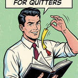 Witty Reading Man - Black Box Framed