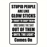 Glow Stick -  Metal Wall Art