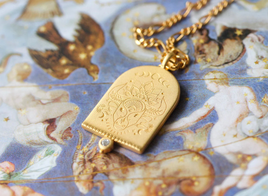Taurus Zodiac Necklace - Gold