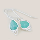 Throat Chakra Earrings Silver