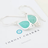 Throat Chakra Earrings Silver
