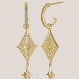 North Star Earrings - Gold