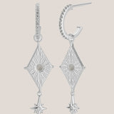 North Star Earrings - Silver