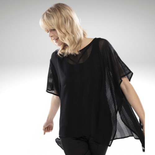 Silk Grid Civita Top