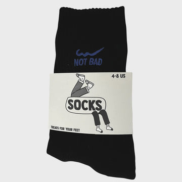 The Perch - Not Bad - Socks - Black