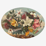 Oval Placemat - Set Of 4 - Vintage Birds