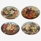 Oval Placemat - Set Of 4 - Vintage Birds