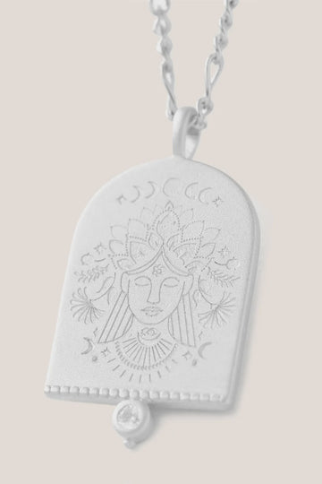 Virgo Zodiac Necklace - Silver