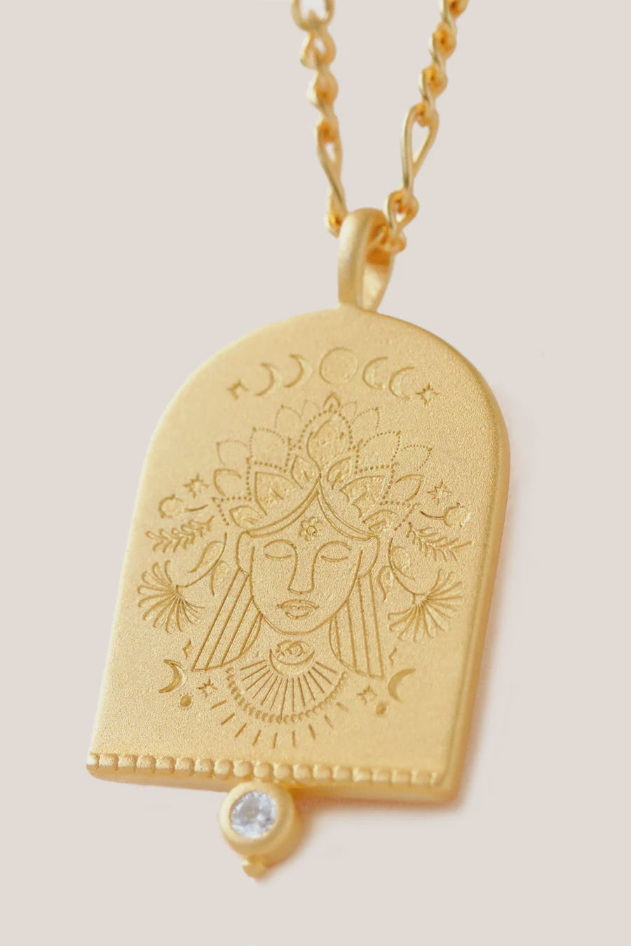 Virgo Zodiac Necklace - Gold