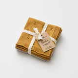 Organic Cotton Wash Cloth Set of 3 Sun/Oat/Glacier