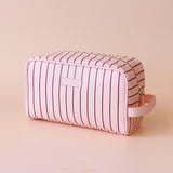 Rosé Pinstripe Wash Bag
