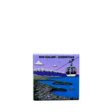 Ceramic Square Magnet - Queenstown