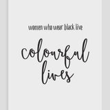 Women Who Wear Black - Card