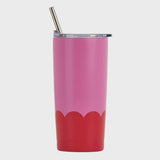 Smoothie Cup Wave 500ml - Pink Red