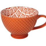 Copper Leaves - Latte Stoneware Mug