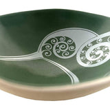 Kiwi White On Green - 7cm Porcelain Bowl