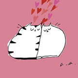 Cat Love - Love Card
