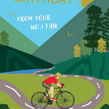 Happy Birthday Cyclist - Birthday Card