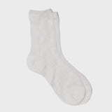 Adeline White Sheer Socks