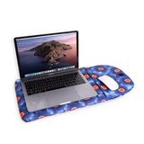 Puffy Floral Laptop Sleeve Blue 15"