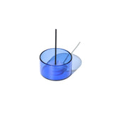 Blue Glass Incense Burner