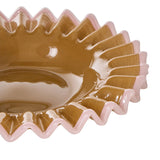 Sigrid Frill Dish Large Mustard & Pink