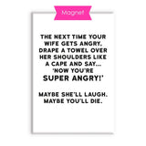 Drape A Towel - Fridge Magnet