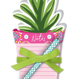 Die Cut Pad w/ Pen - Pot Plant