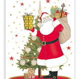 Santa With Sack - Christmas Tag