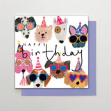 Birthday Dog Faces - Birthday Card