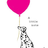 A Little Note Dalmatian - Mini Card