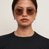 Otra Sunnies - Bowie - Gold/Brown