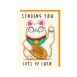 Lucky Cat - Good Luck Card