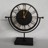 Black and Gold Mantel Clock