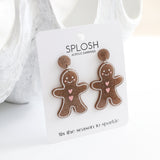 Gingerbread Man Earrings