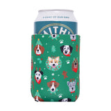 Christmas Dogs Stubby Cooler