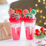 Christmas Gingerbread Red Sorbet Sipper
