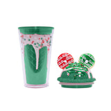Christmas Donut Green Sorbet Sipper