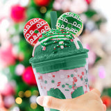 Christmas Donut Green Sorbet Sipper