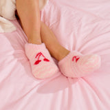 Fuzzy Booties - Wavy Cherry