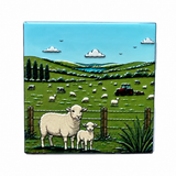 Ceramic Coaster - Farm Life