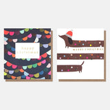 Bunting / Dachshund - Cards Pk 8