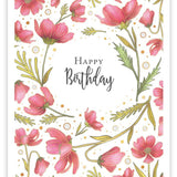 Flowers Red - Birthday Card