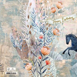 Jumping Horse Birthday Card